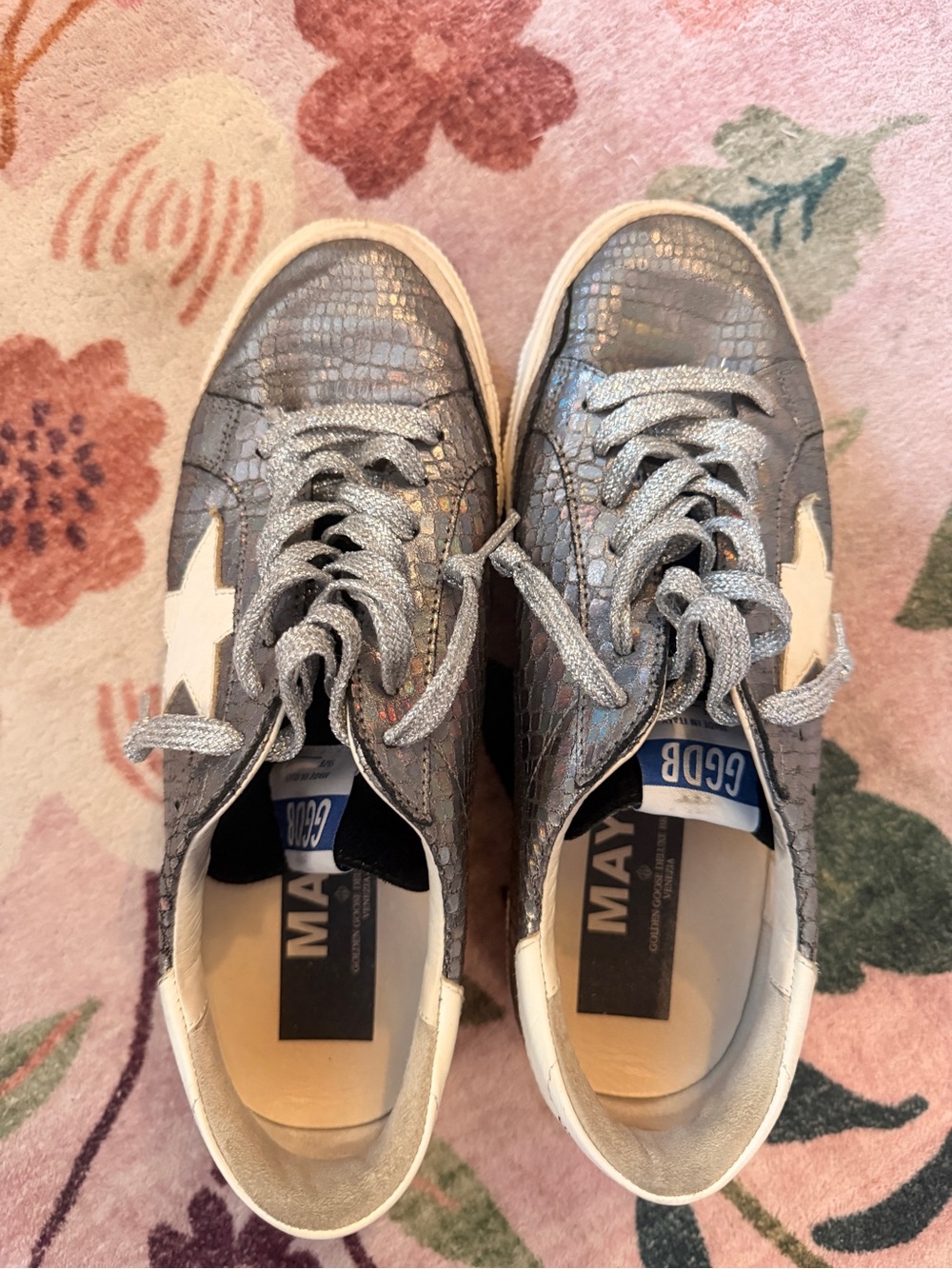 Golden Goose Silver May Sneakers